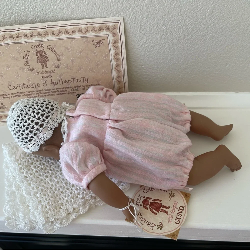 Berdine Creedy Rosey Porcelain Baby Doll 10 Inch